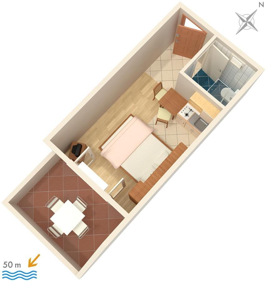 Apartments By The Sea Sumpetar, Omis - 2808 Εξωτερικό φωτογραφία